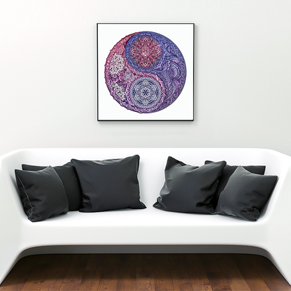 Mandala-Blumen-Puzzle