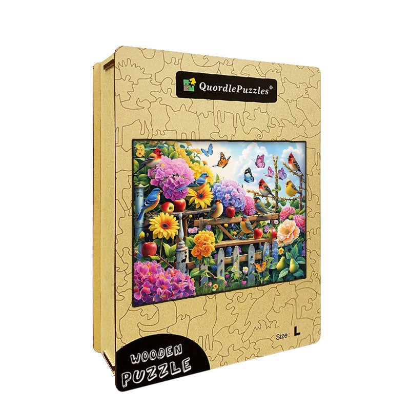 Bloementuin  holzpuzzle