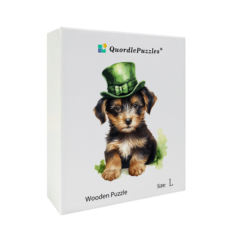 Aquarell St. Patrick's Day Welpe