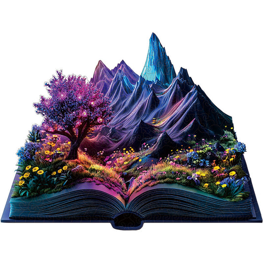 3D vulkanausbruch holzpuzzle
