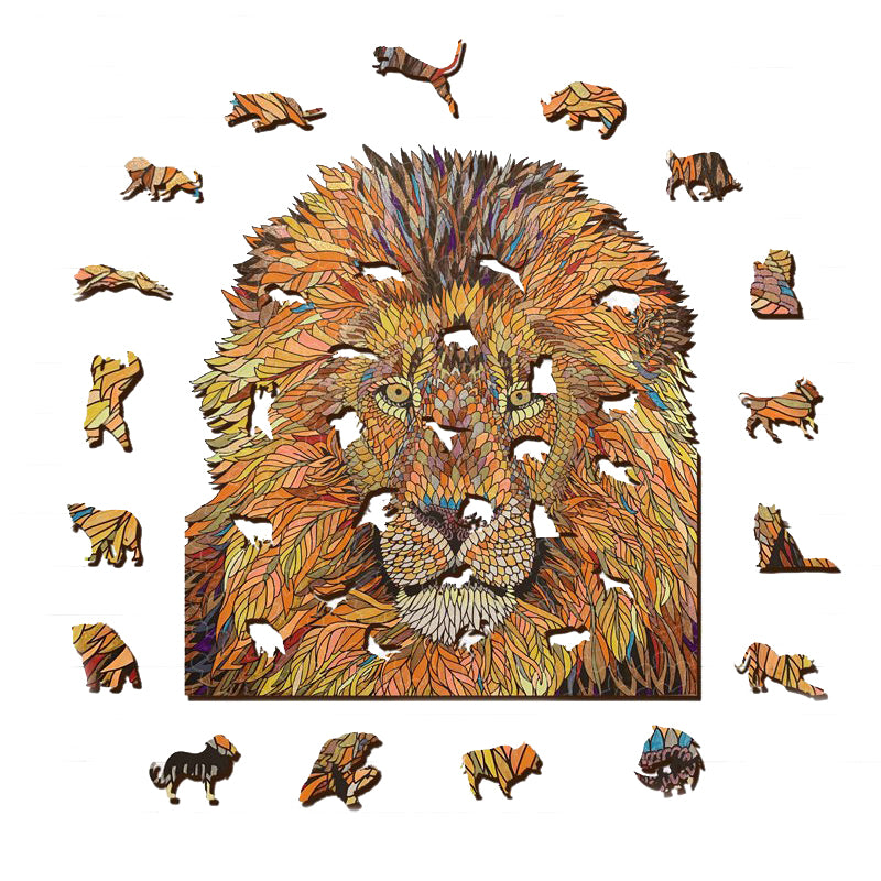 Gelber Löwe-Puzzle