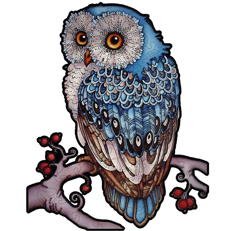 Blauschwanz-Eule-Puzzle