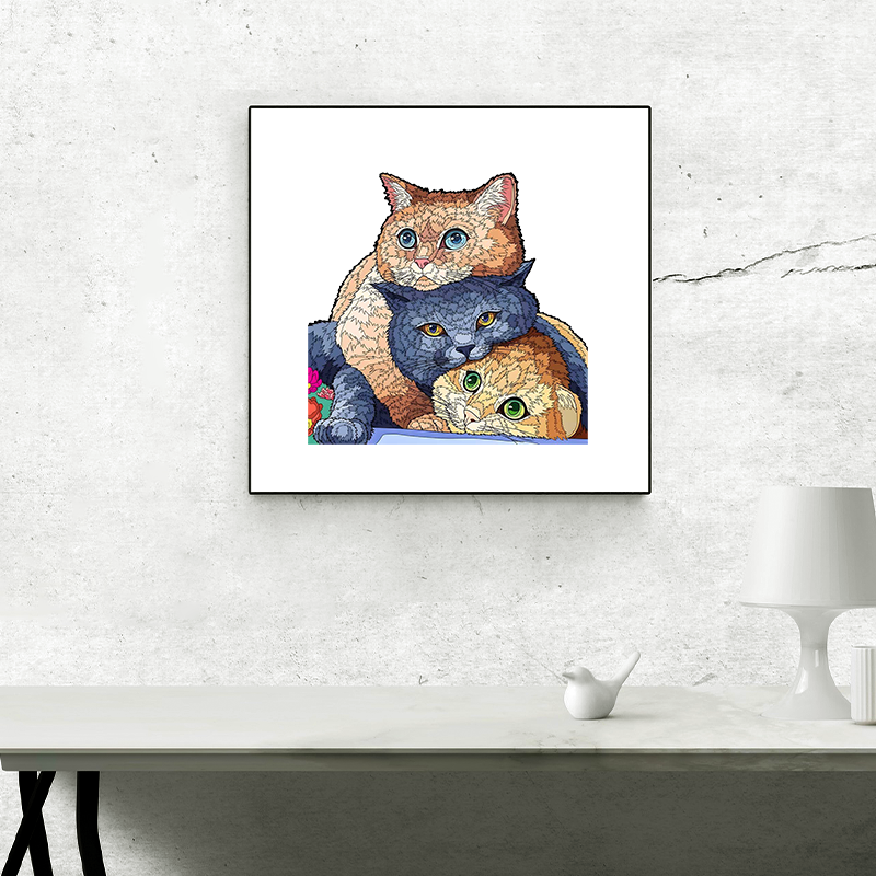 Drei-Katzen-Puzzle