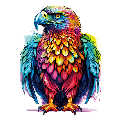 Holzpuzzle „Edler und majestätischer Adler“.