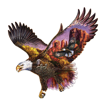 auf das Holzpuzzle „Ancient Sentinel“.