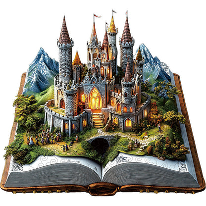 🔥Letzter Tag –3D verzaubertes schloss holzpuzzle