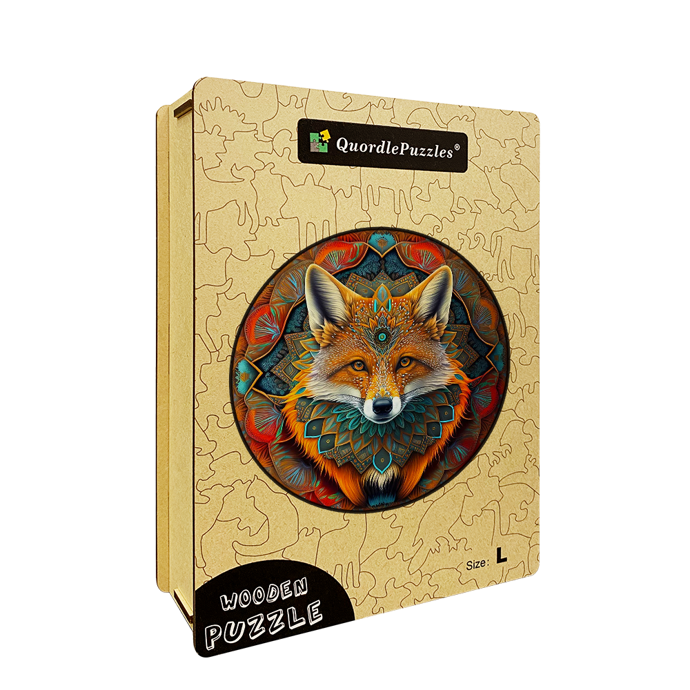 Ethnisches Holzpuzzle Fuchs