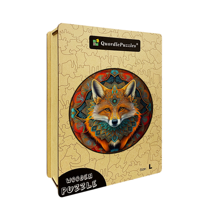 Ethnisches Holzpuzzle Fuchs