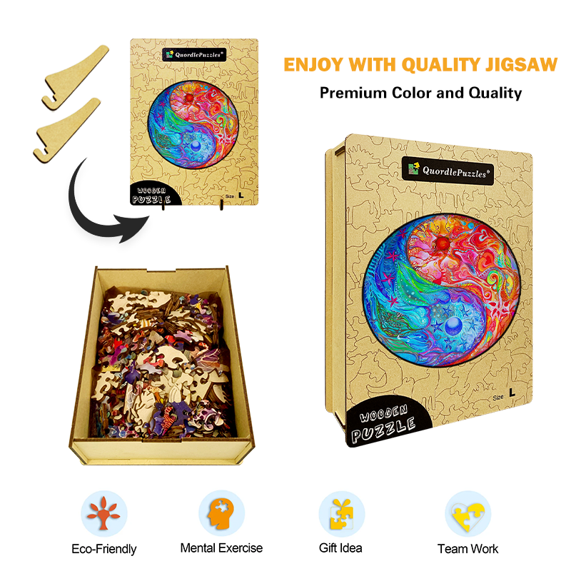 Feuer- und Wasser-Mandala-Puzzle