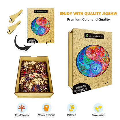Feuer- und Wasser-Mandala-Puzzle