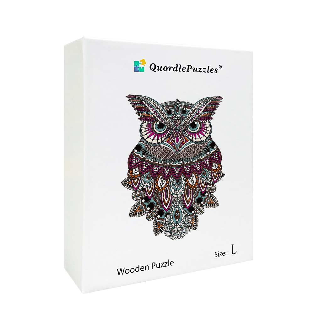 Buntes Eulen-Puzzle