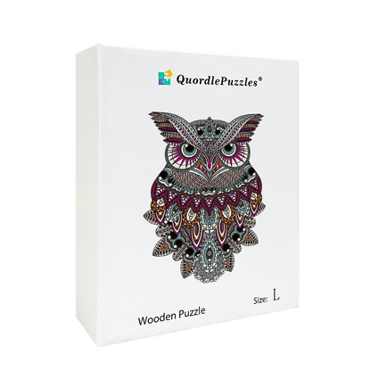 Buntes Eulen-Puzzle