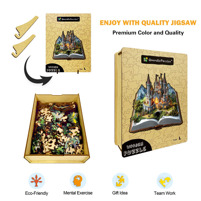 🔥Letzter Tag –3D verzaubertes schloss holzpuzzle