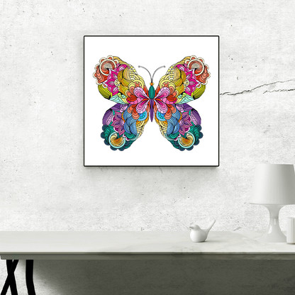 Buntes Schmetterlings-Edition-Puzzle