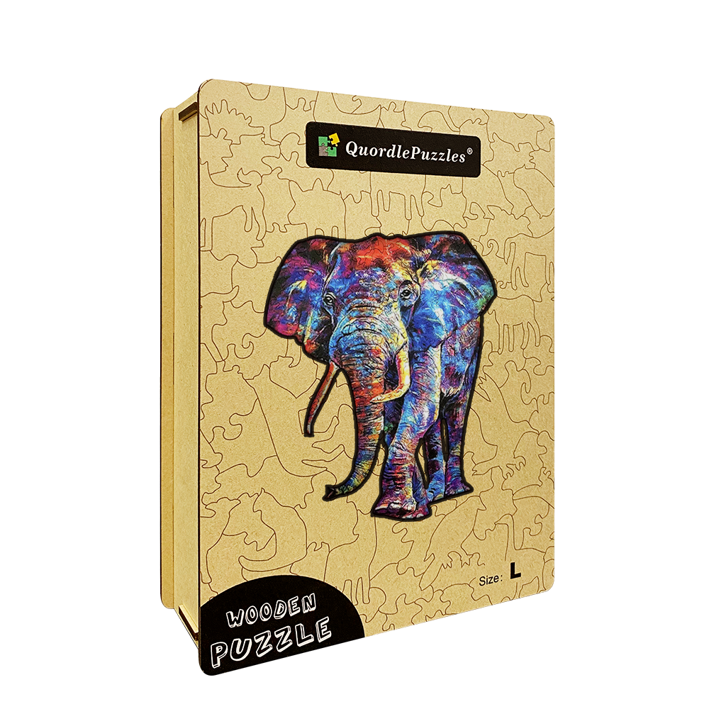 Abstrakter bunter Tierkunst-Elefant