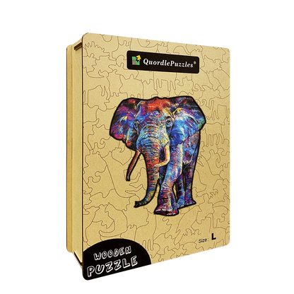 Abstrakter bunter Tierkunst-Elefant