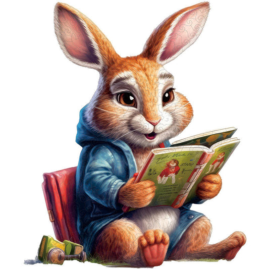 Süßes Kaninchen-Lesebuch