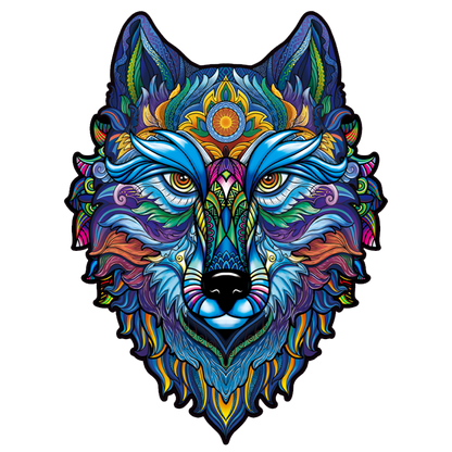 Blauer Wolfskönig-Puzzle