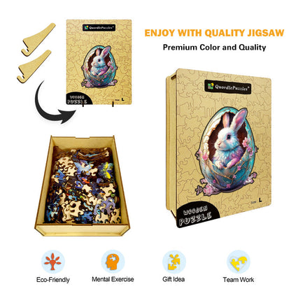 3D magischer hase holzpuzzle