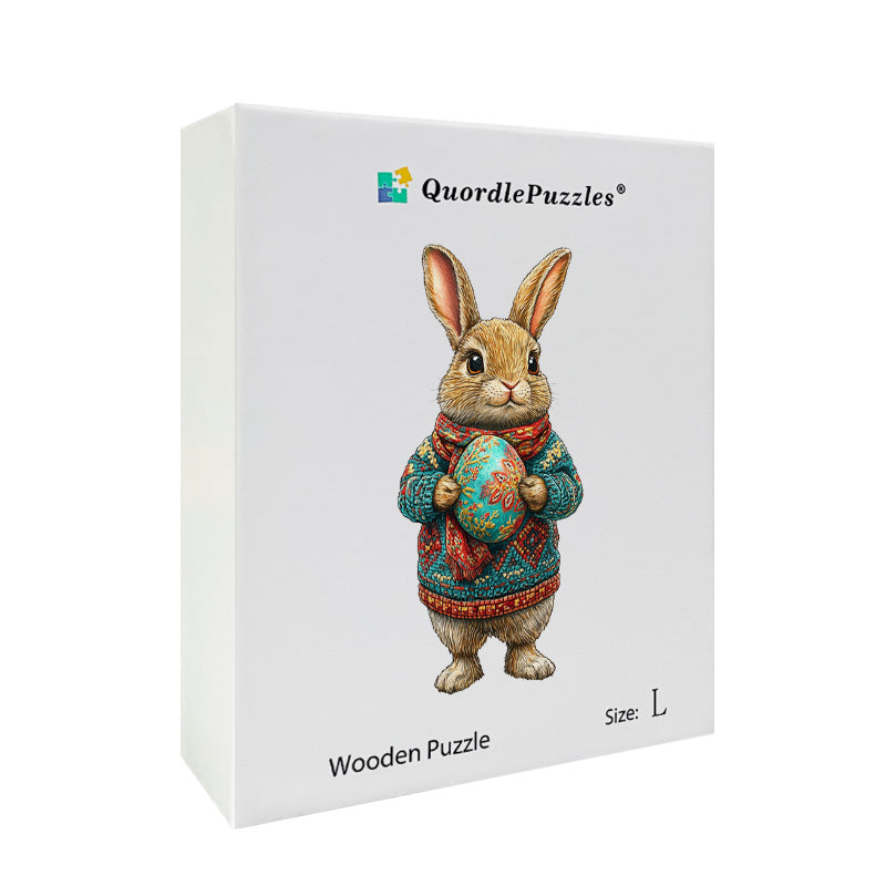 3D aufrechter hase holzpuzzle