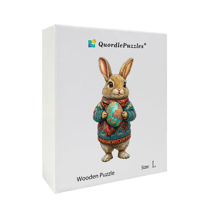 3D aufrechter hase holzpuzzle