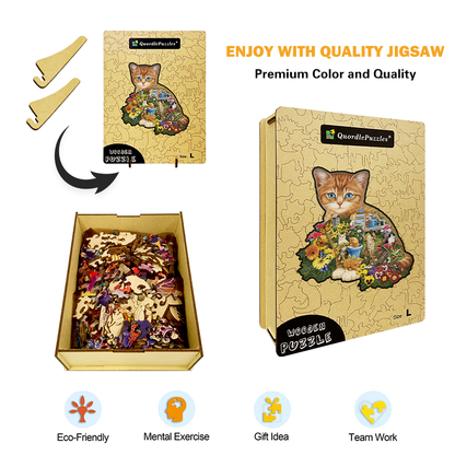 Gartenkatzen-Puzzle