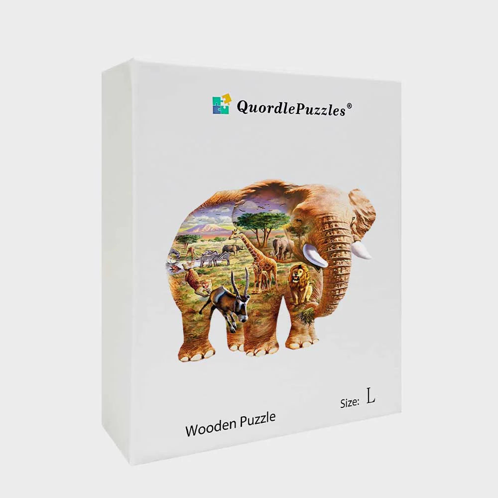 Chesterman-Elefant-Holzpuzzle