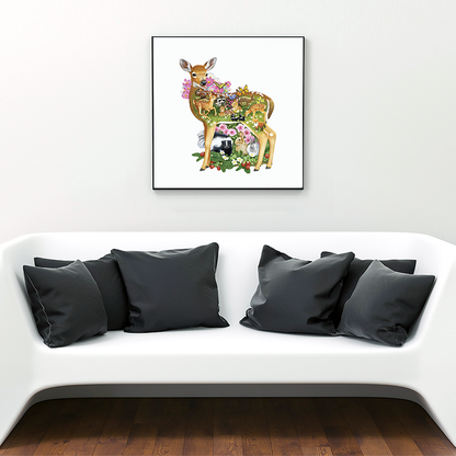 Sika-Hirsch-Heimpuzzle
