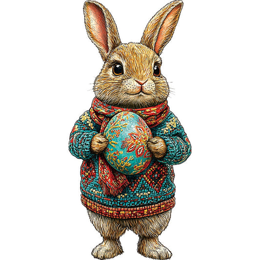 3D aufrechter hase holzpuzzle