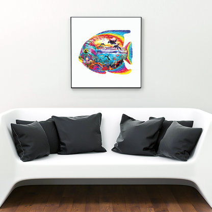 Regenbogenfisch-Puzzle