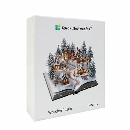 🔥Letzter Tag –3D Schnee Dorf Holzpuzzle
