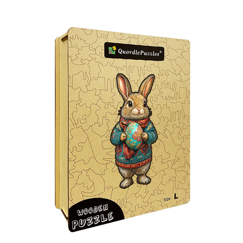 3D aufrechter hase holzpuzzle