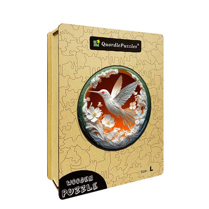 3D Kolibri Holzpuzzle