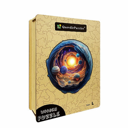 3D Kosmische Spirale Holzpuzzle
