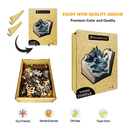 3D ozeansturm holzpuzzle