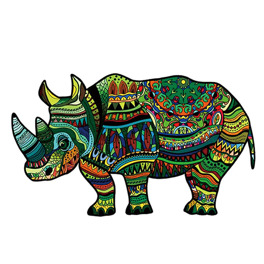 Grünes Nashorn-Puzzle