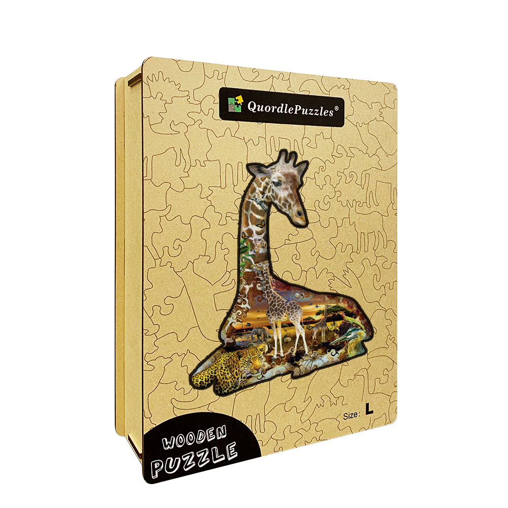 auf das Holzpuzzle „African Spots“.