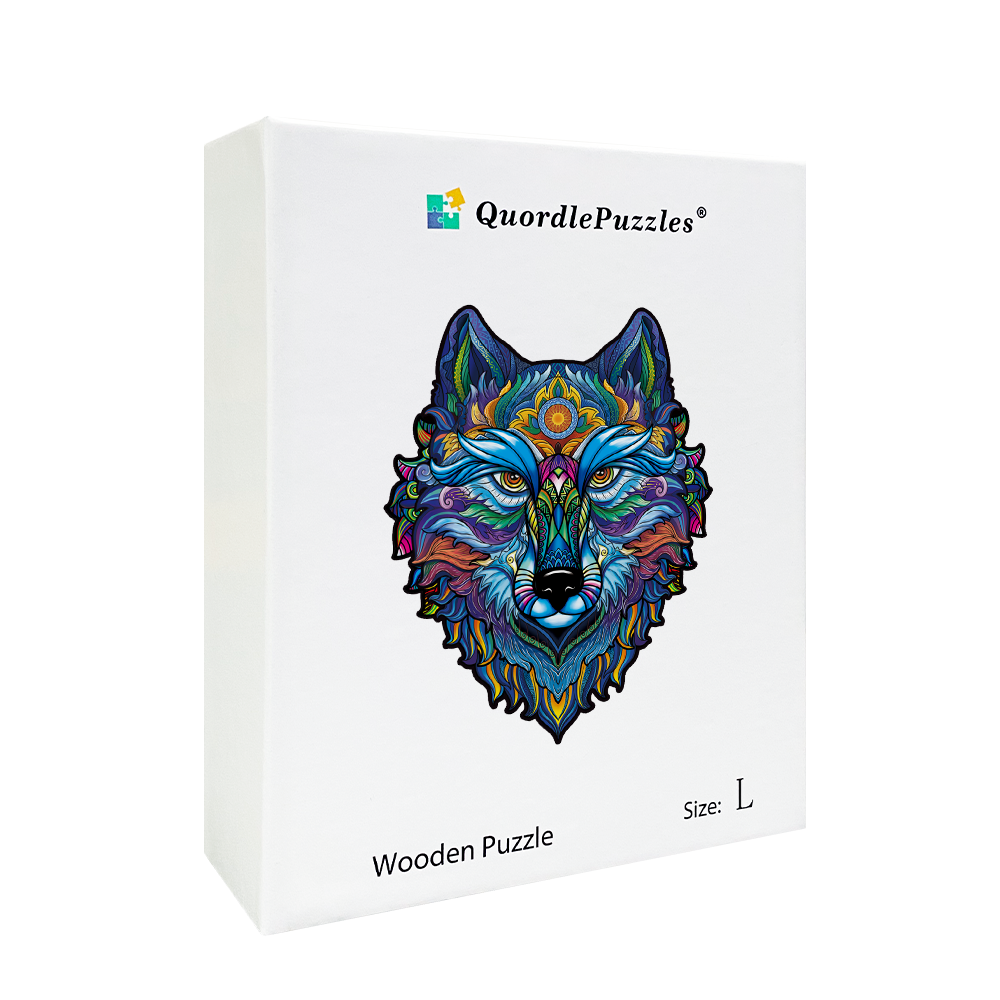 Blauer Wolfskönig-Puzzle