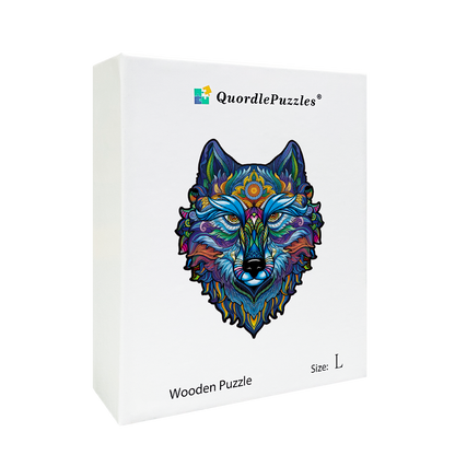 Blauer Wolfskönig-Puzzle