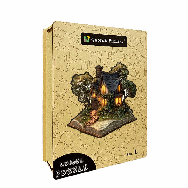 3D Gemütliches Cottage Holzpuzzle