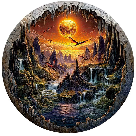 3D Drachenreich Holzpuzzle