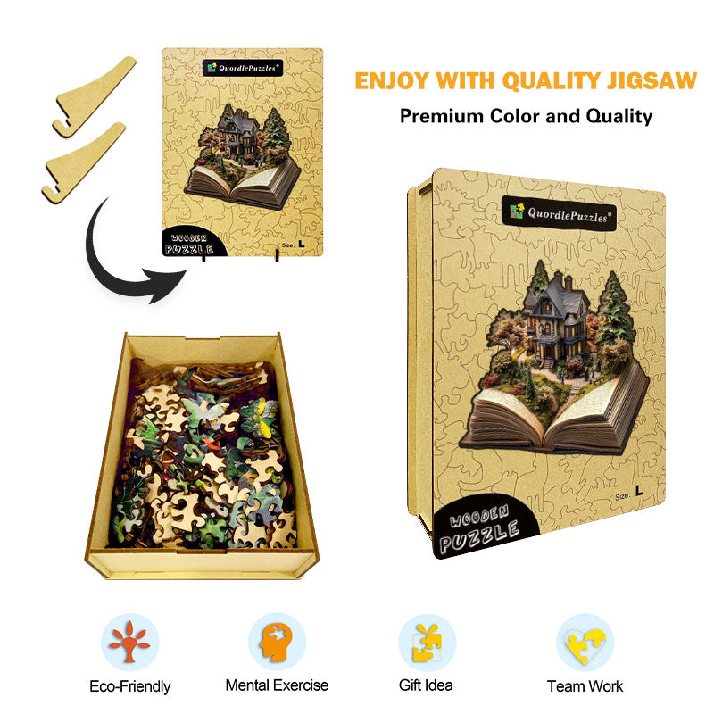 🔥Letzter Tag –3D viktorianisches herrenhaus holzpuzzle