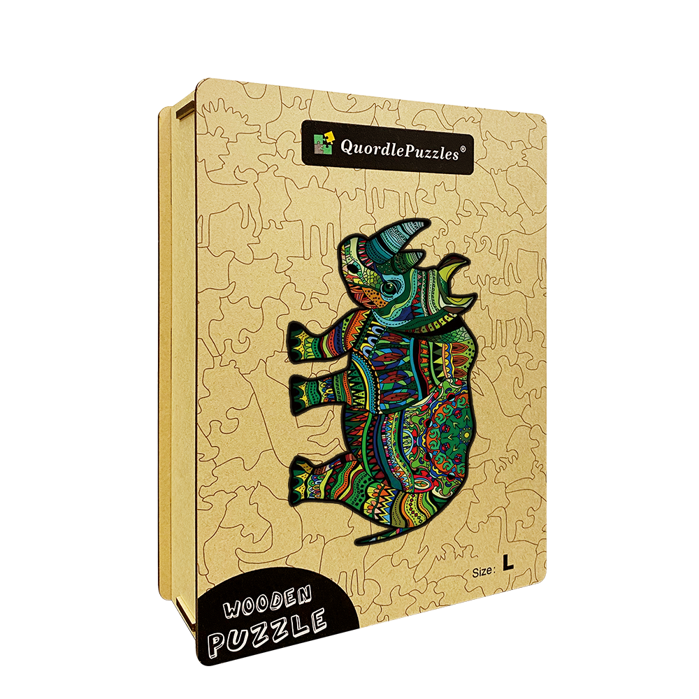 Grünes Nashorn-Puzzle