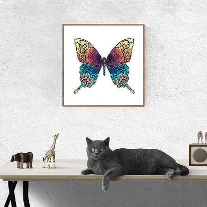 Buntes Schmetterlings-Puzzle