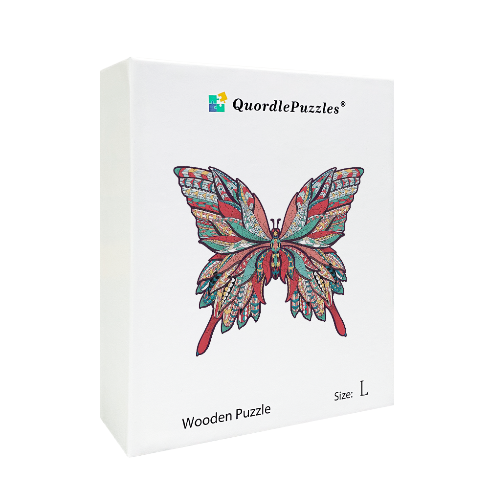 Rotes Schmetterlings-Puzzle