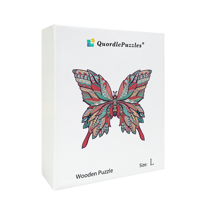 Rotes Schmetterlings-Puzzle