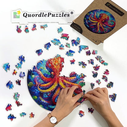 Oktopus Lebendiges Holzpuzzle