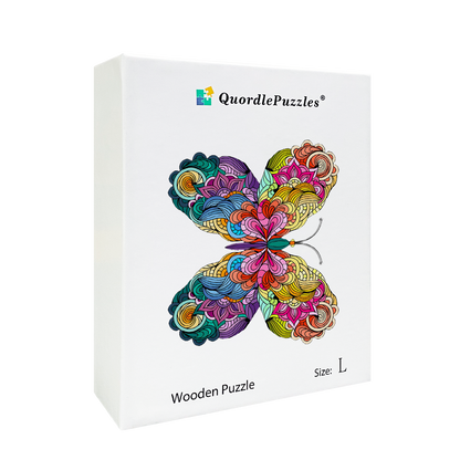 Buntes Schmetterlings-Edition-Puzzle