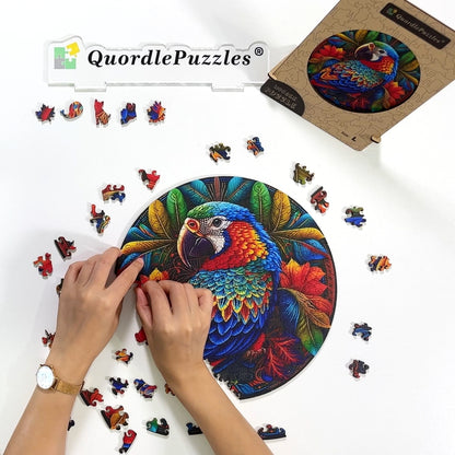 🔥Letzter Tag – auf gebeiztes Papageien-Holzpuzzle