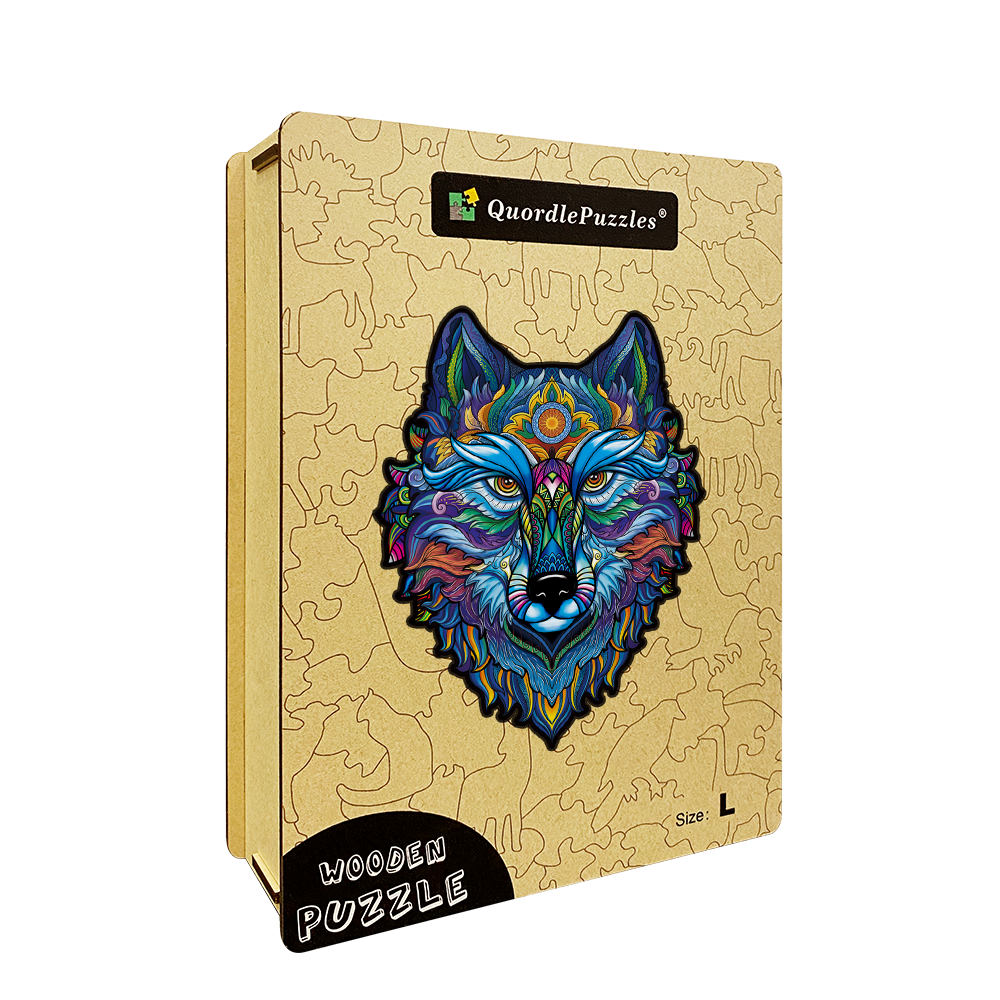Blauer Wolfskönig-Puzzle